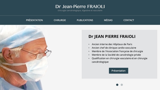 Dr. Jean Pierre Fraioli Website by En 3 mots