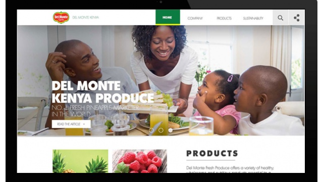 Del Monte Website Design by Zilojo Limited