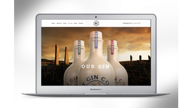 Orkney Gin Company Website by Eric Witham Design and Marketing