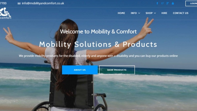 Mobility and Comfort Website Design by iwebsitez.com