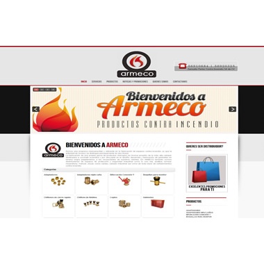 Armeco Parties Against Fire Web Design by Dosbytes
