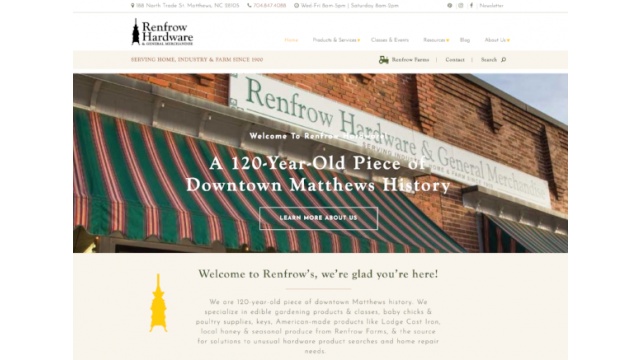 Hardware Store Website Design by Knowmad