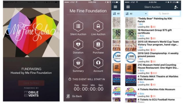 Silent Auction Fundraising Mobile App for Non-Profits by GainkoDesign