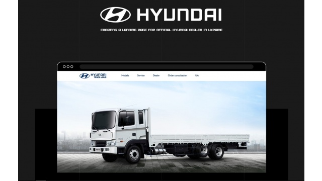 Web-design and web-development for official Hyundai dealer in Ukraine by WEB-MACHINE