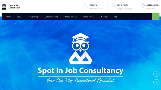 Spot In Job Consultancy by WebsManiac Inc.