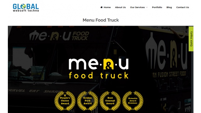 Menu Food Truck by Global WebSoft Techno