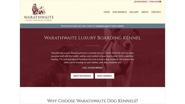 Warathwaite Luxury Boarding Kennel Campaign by Sam Ferguson Design