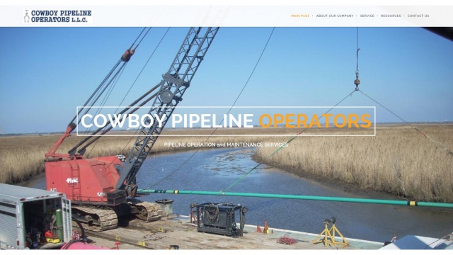 Cowboy Pipeline Web Design by Soft Science Technologies