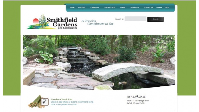 Smithfield Gardens Web Design by The Rogers Agency