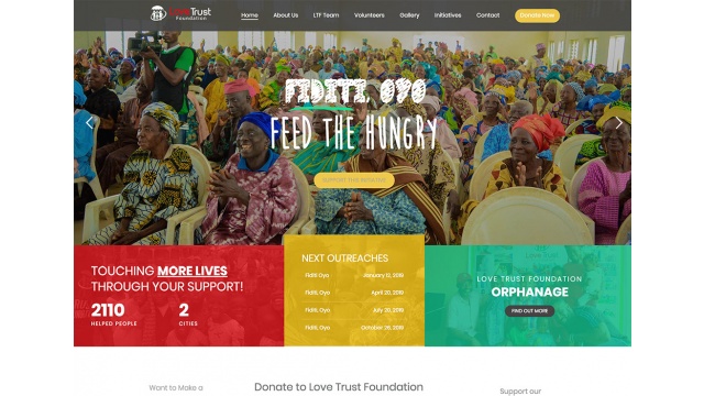 Re-design of an existing NGO website by Big Field Digital