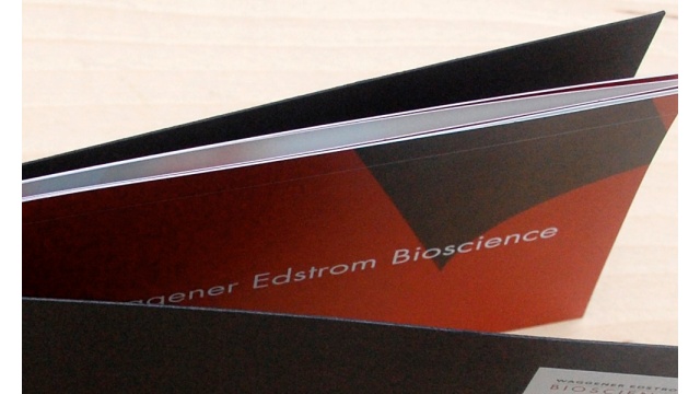 Waggener Edstrom Bioscience Brochure, Envelope &amp;amp;amp;amp;amp; Label Design by Fullblast Creative