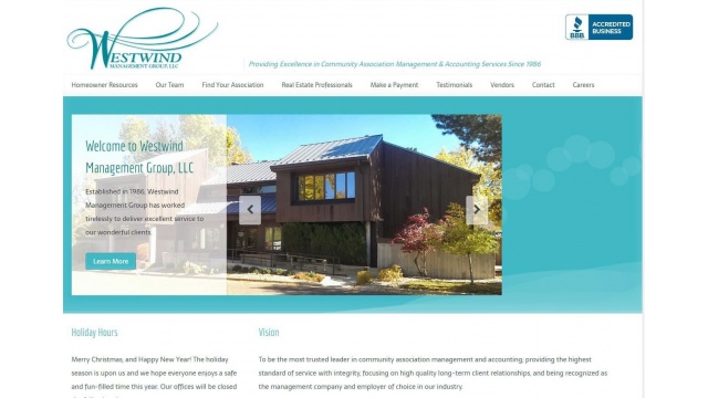 Westwind Management Group Web Design by Websnare