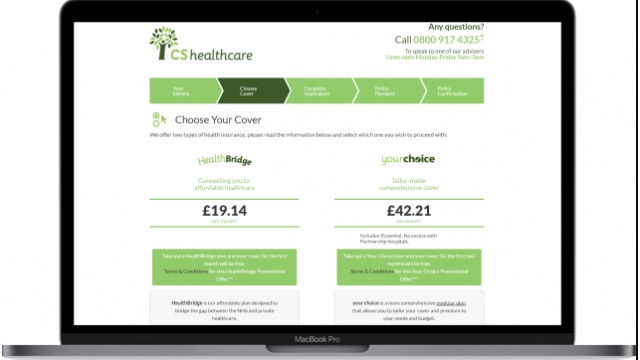 CS Healthcare Website Design by equimedia