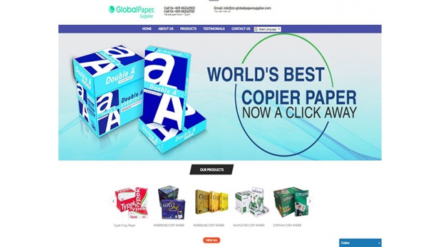 Global Paper. supplier by Bluecode Webhouse Solution Pvt Ltd.