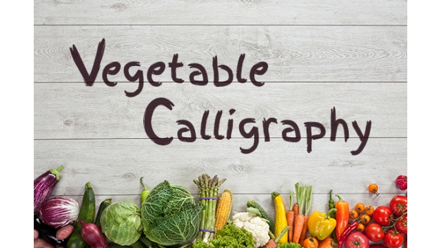 Vegetable Calligraphy Campaign by The Wonderland