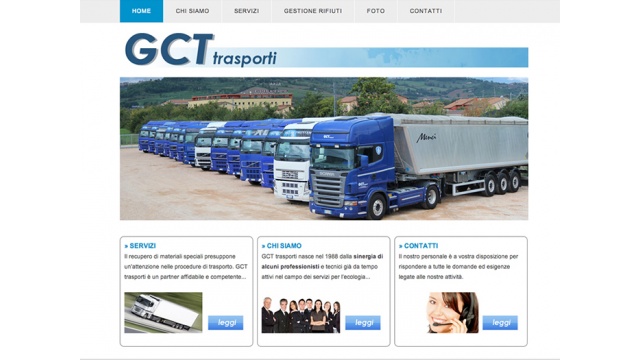 GCT Trasporti Web Design by WalterMarketing