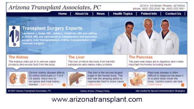 Arizona Transplant Associates Campaign by Sprout Strategies