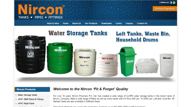 Nircon Polymers PHP E-Commerce by Webetutorial