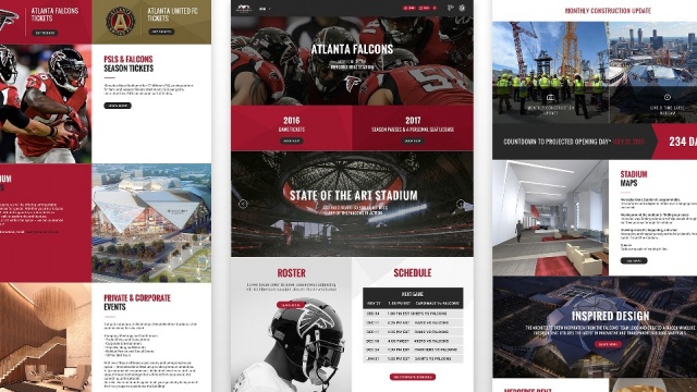 Mercedes-Benz Stadium - Website Redesign by Macquarium