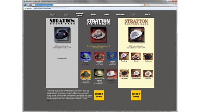 Stratton Uniform Hats by Hawk Design