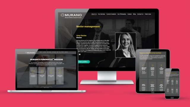 Financial Website Design for Murano by Big Rock