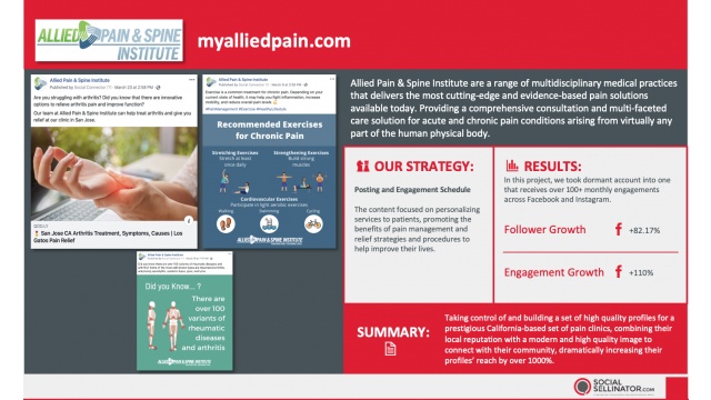 Allied Pain &amp; Spine Institute - Digital Marketing by SocialSellinator