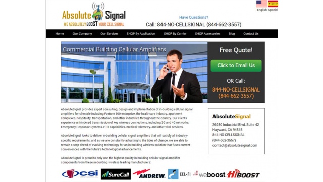 Cellular Signal Booster Online Store by TP Designs