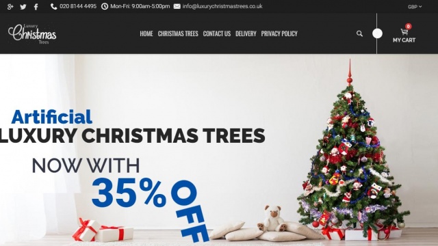 Artificial Christmas Trees Luxury Christmas Trees by Fat Buddha Web Design Ltd