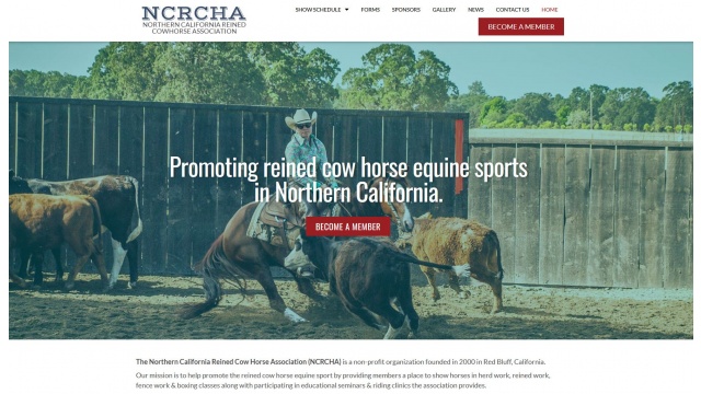 Northern California Reined Cowhorse Association - Website Design by Cowgirl Media