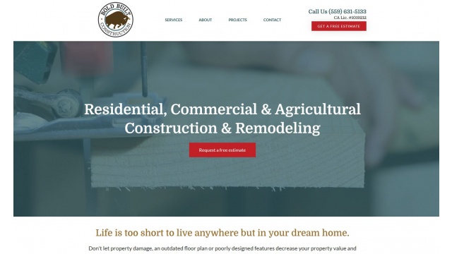 Bold Built Construction - Logo &amp; Web Design by Cowgirl Media