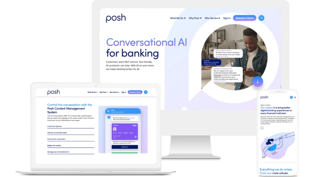 Posh Tech AI - Rebrand, B2B Web Redesign, Marketing &amp; Creative by GoingClear