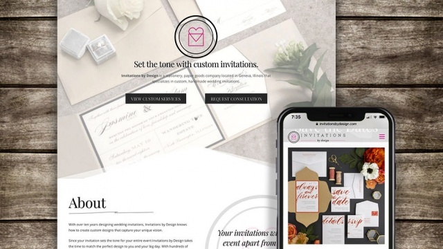 INVITATIONS BY DESIGN by Antsy Ant Web Design