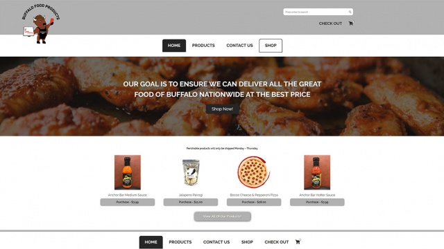 Buffalo Food Products by Minerva Web Development