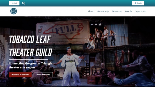 Tobacco Leaf Theater Guild by Minerva Web Development