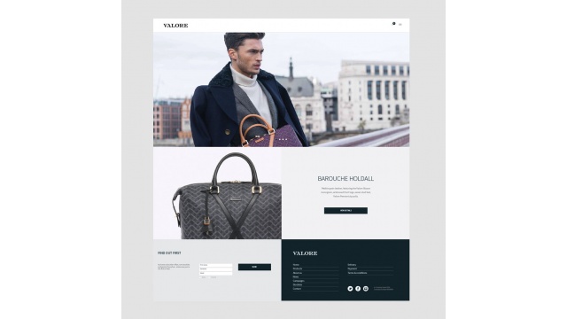Ecommerce web design for Valore London by Mark Design Limited