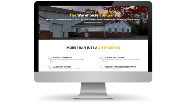 The Warehouse Company Website Design by The Visual Sense
