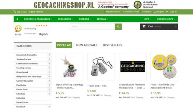 Geocaching Shop by Nethues Technologies (P) Ltd.
