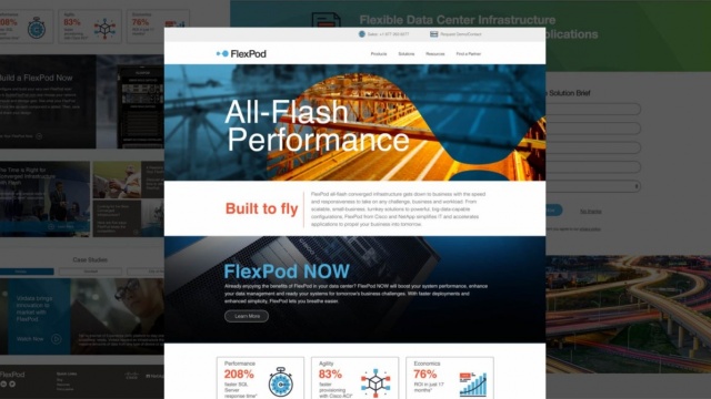 NetApp &amp; Cisco - FlexPod Website Rebrand by Yeager Marketing