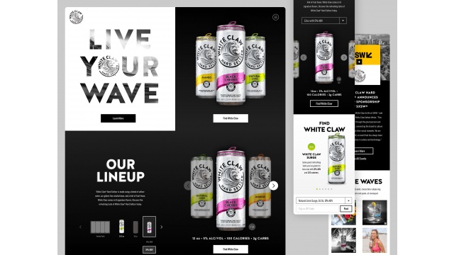White Claw Hard Seltzer Brand Launch by Agency Squid