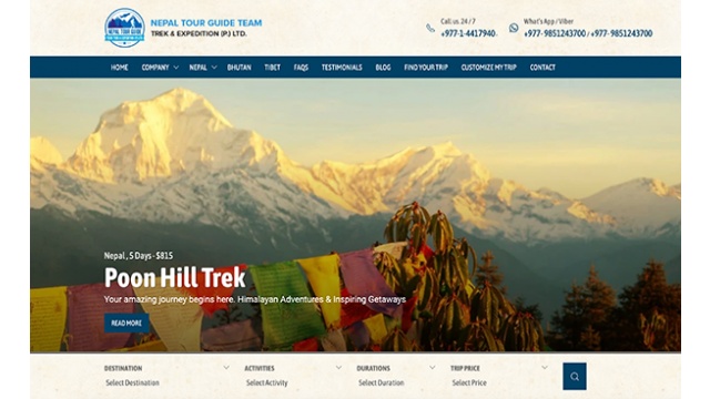 Tour Guide Nepal by Genesis Web Technology Pvt. Ltd