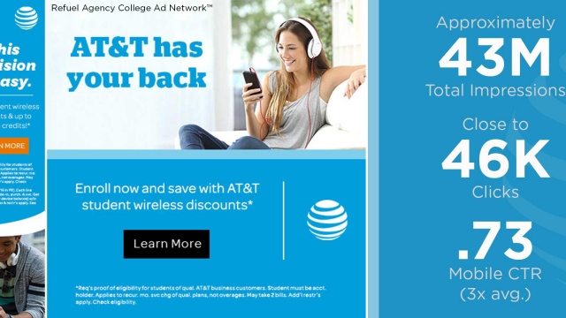 College Ad Network - AT&amp;T by Refuel Agency