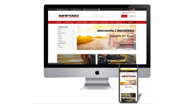 Ecommerce store for Automative oils company in Germany by 2Hats Logic Solutions