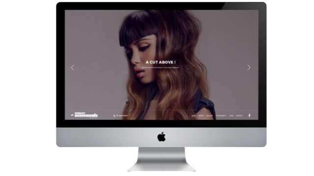 Web design and development for the franchise of Essensuals by TONI&amp;GUY by 2Hats Logic Solutions