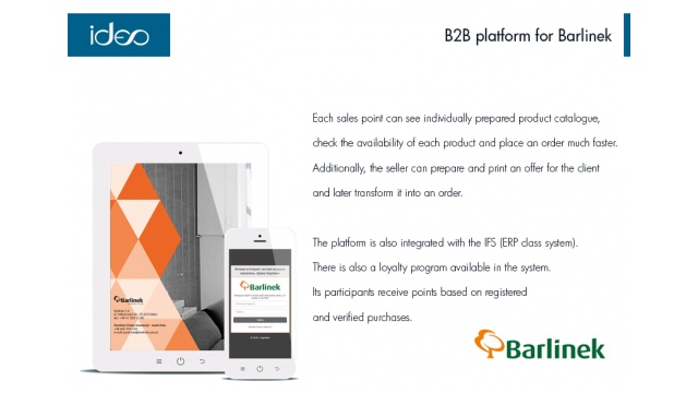B2B platform for Barlinek S.A. by Ideo