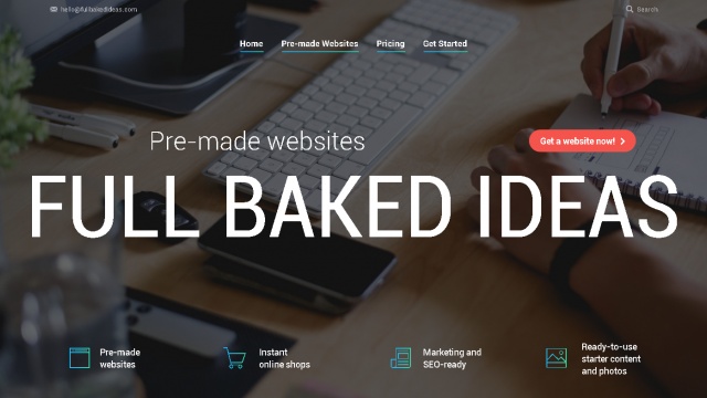 FullBakedIdeas: Instant Pre-made Websites by Sarasota Agency