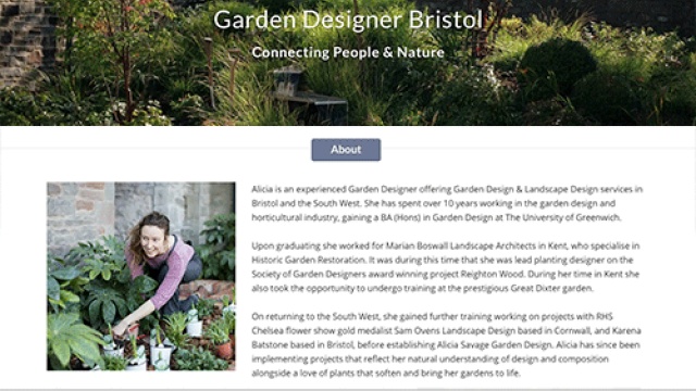 Alicia Savage Garden Design by IP Websites