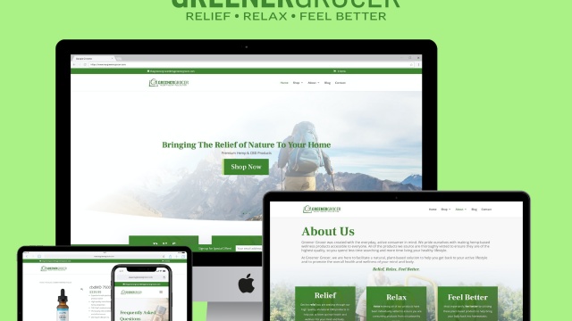 Greener Grocer Website by Youwho Brand