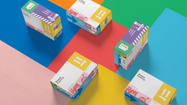 Happy Factory Brand Identity by Another Colour