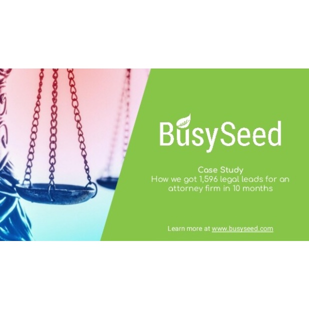 1,596 leads for a law firm by BusySeed