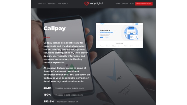 CallPay - Improved Paid Social Engagement - Increase in Ad Recall Lift &amp; Paid Reach by Ruby Digital
